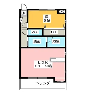 パラシオンIII【2階】の間取り
