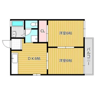 メゾンエーグルB棟【2階】の間取り