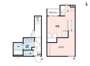 CB香椎さくらA【2階】の間取り