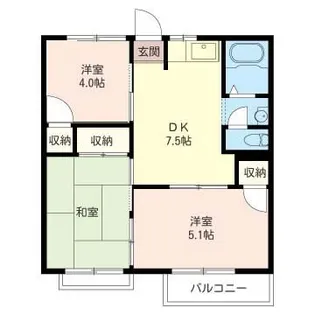クレールメゾンS【2階】の間取り