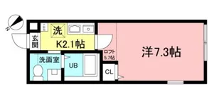 アスコート古淵【1階】の間取り