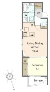 ソレイユ馬込【1階】の間取り