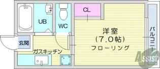 パナハイツ斉藤【2階】の間取り