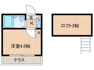 ウィンズ笹塚【1階】の間取り