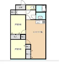 ブランマーレ船小路【5階】の間取り