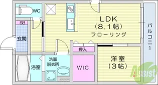 sol levante【3階】の間取り