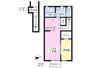 ファミーユ南材【2階】の間取り