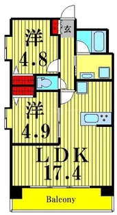 ニューガイア南葛西NO.71【3階】の間取り