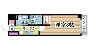 クレアドル須磨III【4階】の間取り