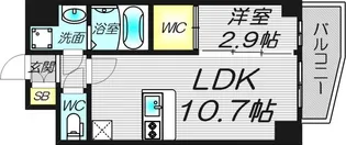 MELDIA CREST桜ノ宮Kirsch【2階】の間取り