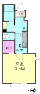 ローズノート山王【1階】の間取り