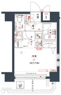 アデッソ大森【8階】の間取り