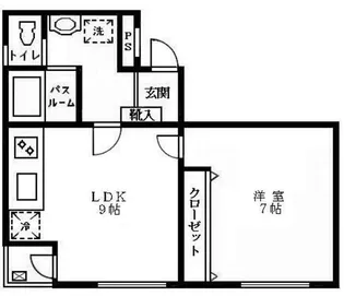 ヴァンベール代々木【2階】の間取り