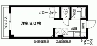 カレッジハイツ市川【1階】の間取り
