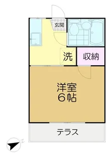 ハイツ吉川【1階】の間取り