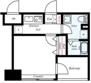 レグラス横浜西口【8階】の間取り