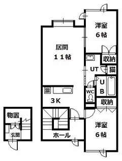 koutter B棟【2階】の間取り