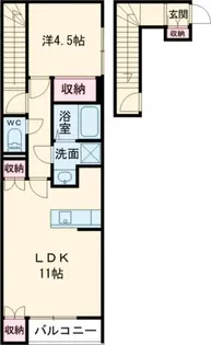 シャインS栄田【2階】の間取り