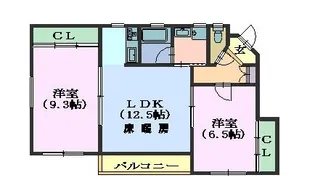 イーストヒルズ東山元町【1階】の間取り