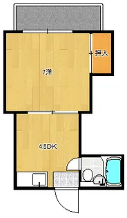 コーポみささ【2階】の間取り