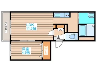 コスモス南郷丘【4階】の間取り
