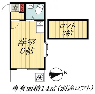 コスモ船橋【1階】の間取り