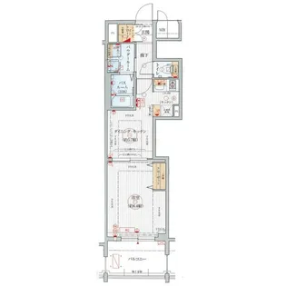 エステムプラザ名古屋駅前プライムタワー【7階】の間取り