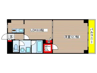 アドミ-ル桜山【2階】の間取り