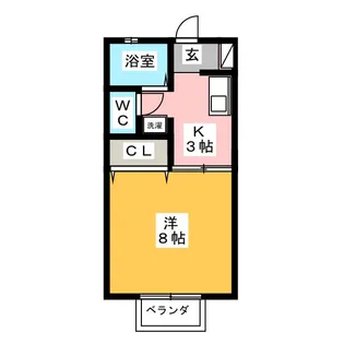 サイクロン【2階】の間取り