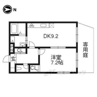井筒ホームズ河原町【1階】の間取り