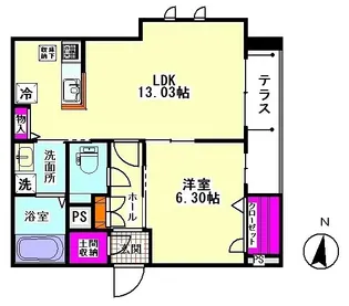 アーバンテラス【1階】の間取り
