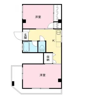ハイツ竹井【3階】の間取り