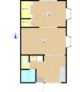 コーポ・フィル1【2階】の間取り