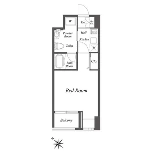 ニューシティアパートメンツ新川II【6階】の間取り