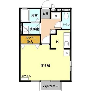 アムールA【1階】の間取り