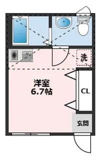 風と貝殻のエスペール【2階】の間取り