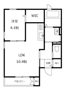Common早苗B棟【2階】の間取り
