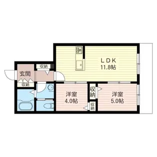 エレガンテ【1階】の間取り