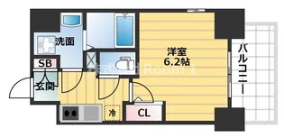 エスリード松屋町グレイス【11階】の間取り