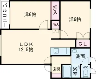 サンハイツMAX八【2階】の間取り