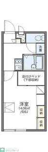 レオパレスはっぴい【2階】の間取り
