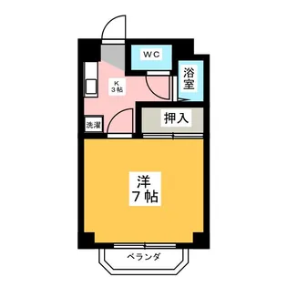 松下マンション【3階】の間取り