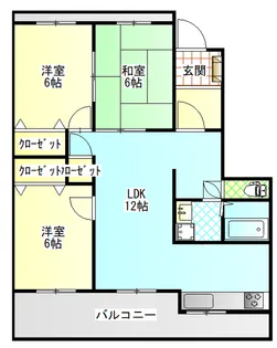 ユニゾーン加地【3階】の間取り