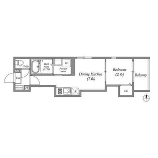 The Crest【1階】の間取り