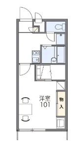 レオパレスサンスイ【1階】の間取り
