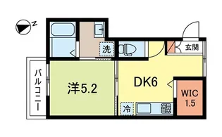 Trillium Terrace(トリリウムテラス)【2階】の間取り