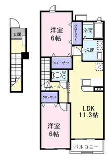 グレース・ガーデンIII【2階】の間取り