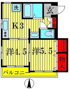 古川ビル【4階】の間取り