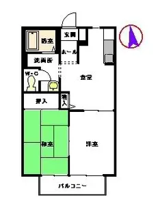 ラ シャンス【2階】の間取り