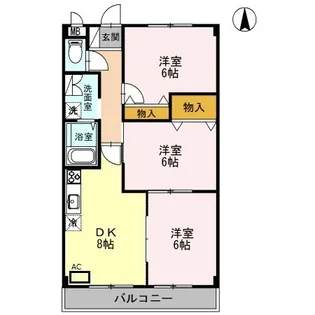 グランドゥール【4階】の間取り